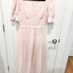 Ivy City Co Ballerina dress in Baby Pink - women’s small